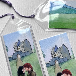 Outlander Lallybroch with Jamie and Claire in Glencoe Scotland Bookmark image 4