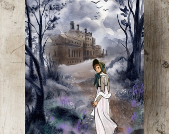 Catherine Morland in Jane Austen's Northanger Abbey Art Print