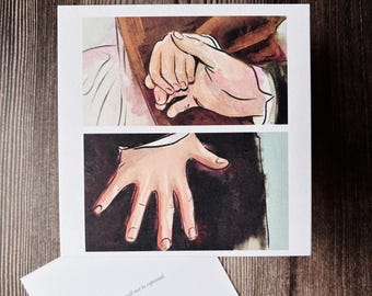 Mr. Darcy Hand Flex Watercolor Art Print - Pride and Prejudice