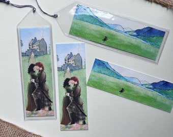 Outlander Lallybroch with Jamie and Claire in Glencoe Scotland Bookmark