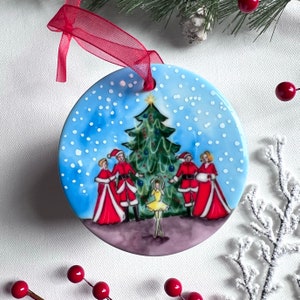 White Christmas Movie Ceramic Ornament image 1