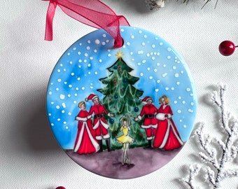 White Christmas Movie Ceramic Ornament