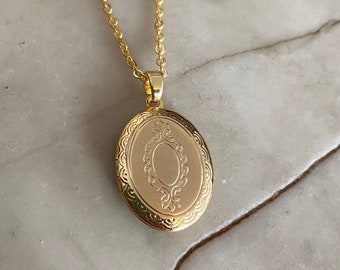 Oval Locket Necklace