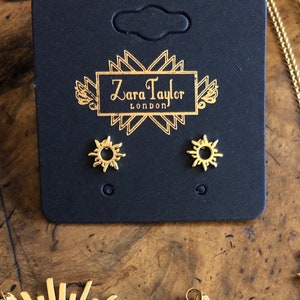 Gold Sun Ohrstecker