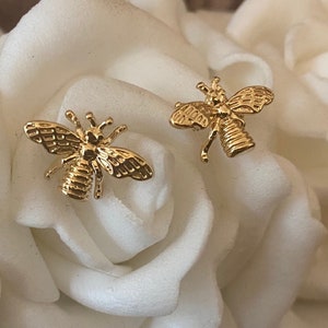 Gouden Hommel Stud Oorbellen