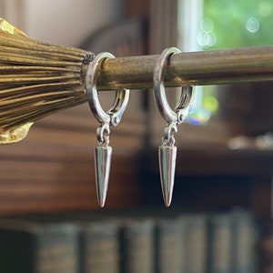 Pendientes de aro con forma de púas