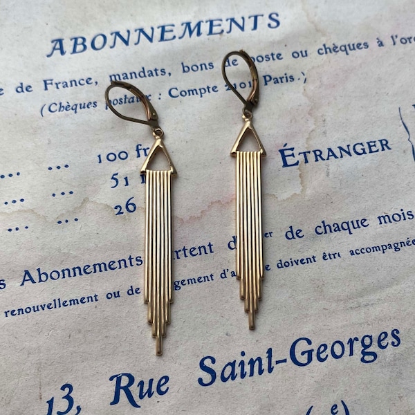 Long Art Deco Earrings