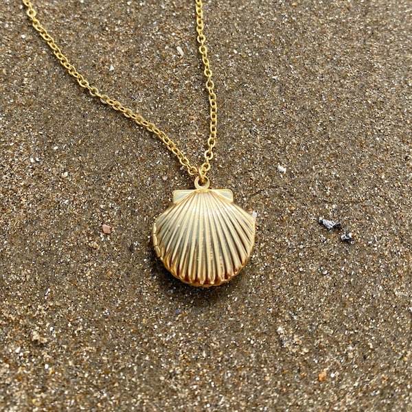 Shell Locket Necklace