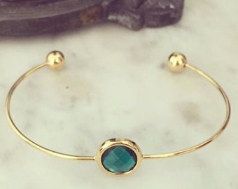 Emerald Green Jewel Bracelet