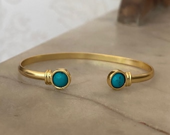 Turquoise Double Stone Bracelet