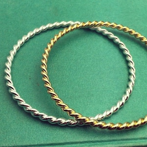 Twisted Rope Bangle Bracelet