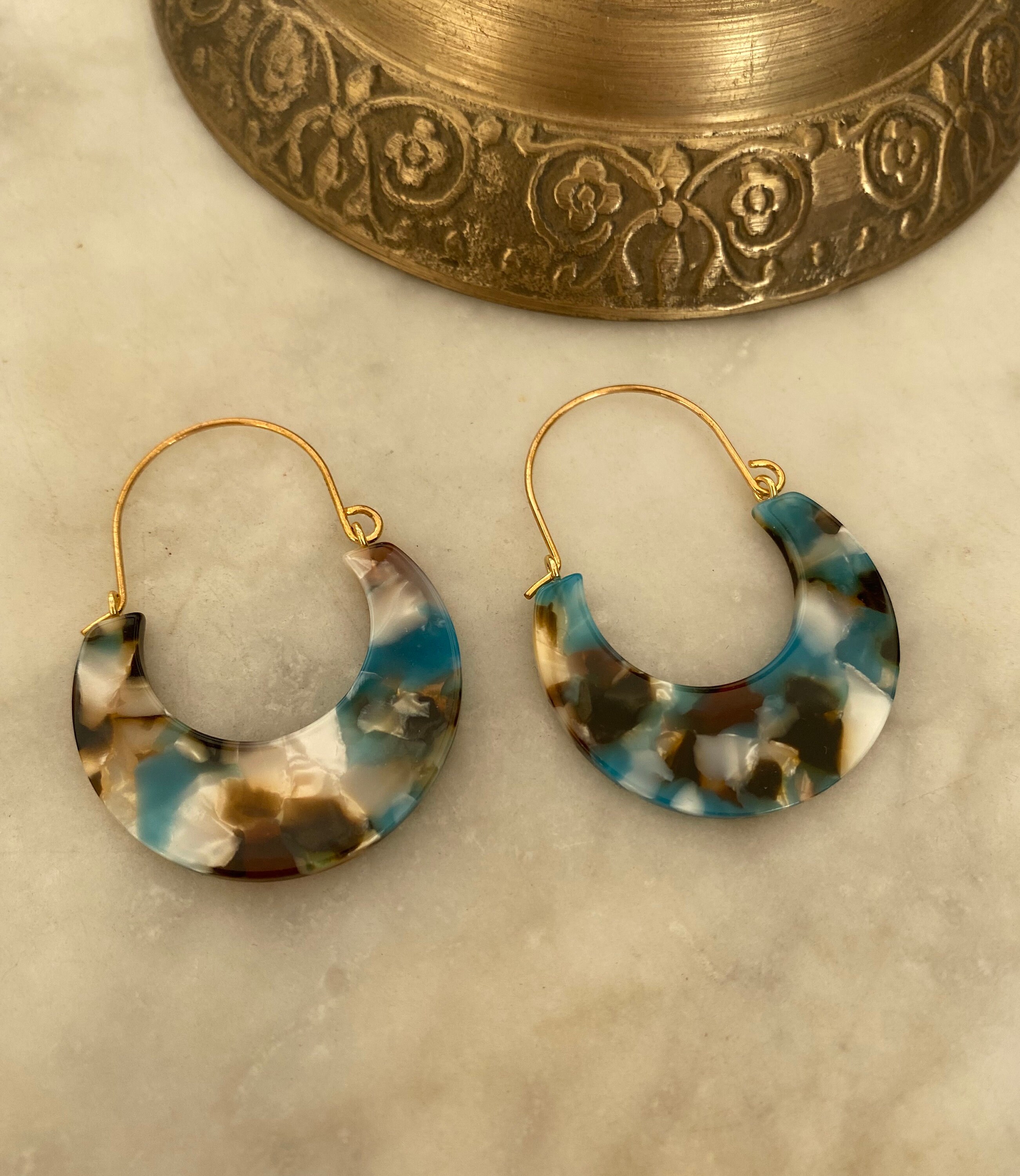 Diy resin shop hoop earrings