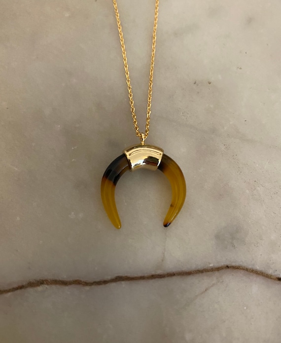 Etsy hotsell horn necklace