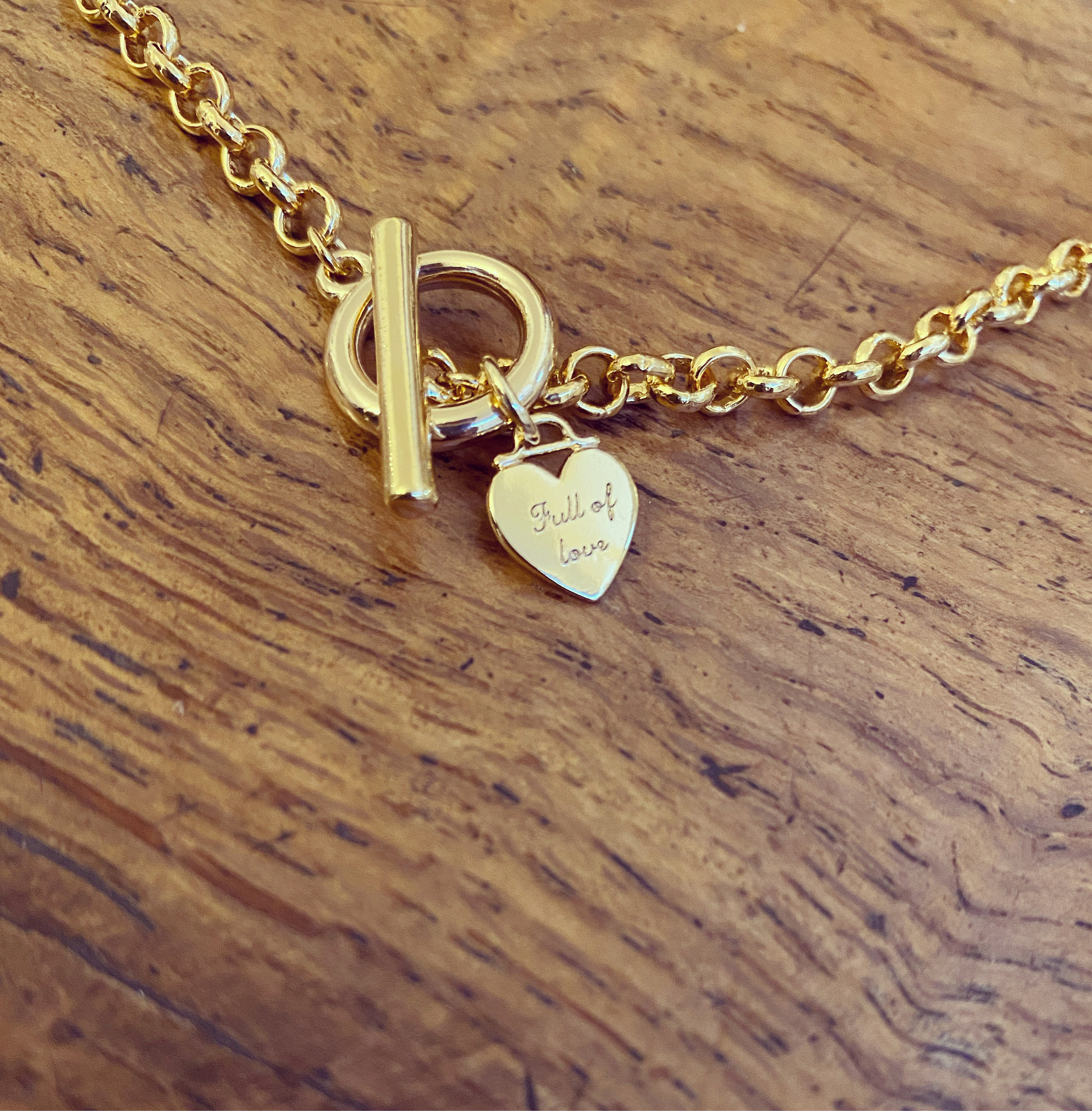 Heart Padlock Toggle Clasp Necklace - Etsy