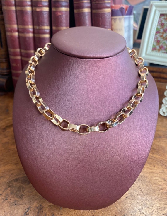 Large Paper Chain Link Necklace Etsy Israel