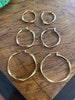 Gold Twisted Hoop Earrings 