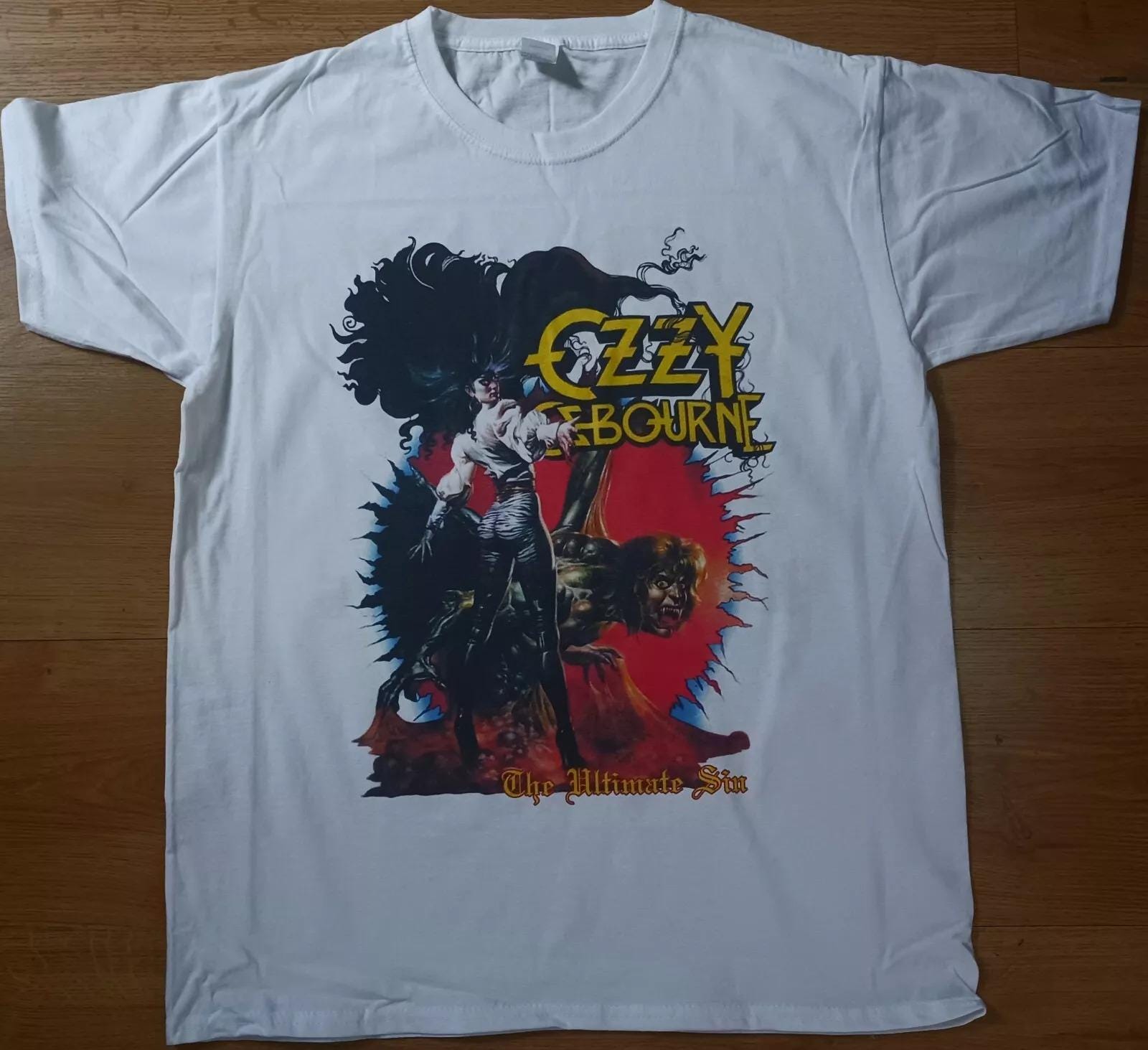 Vintage Ozzy Osbourne "The Ultimate Sin World Tour 86" T-Shirt New Gildan