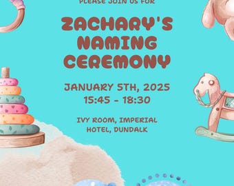 Baby Naming Ceremony Invitation