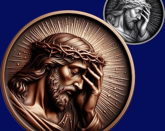 Jesus Christ 3D Laser File: Depth Map, CNC Engraving (Digital)