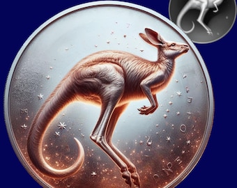 Kangaroo 3D Relief STL File: CNC Laser Engraving (Digital Download)