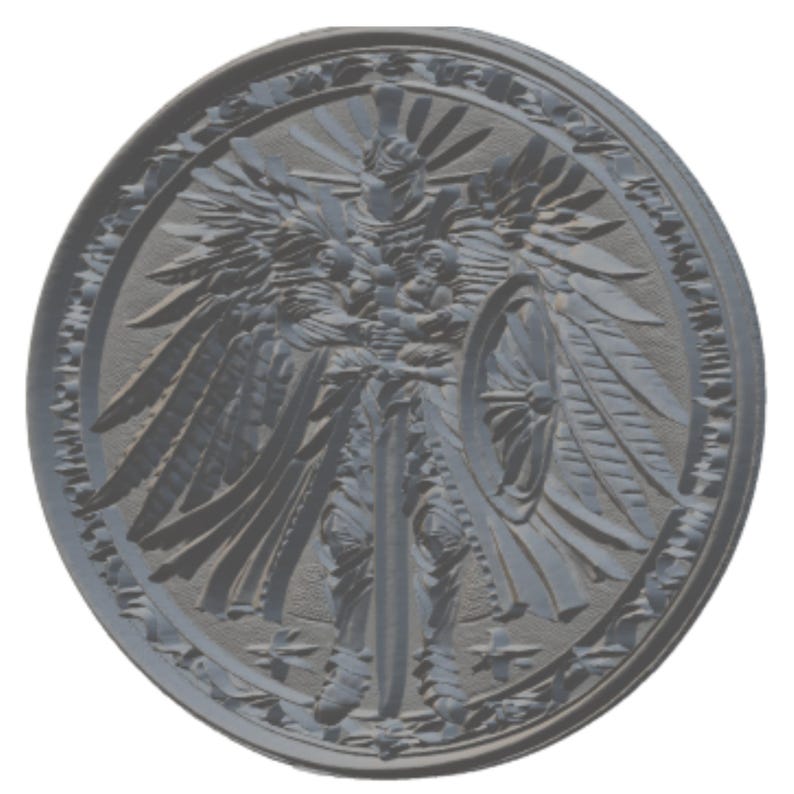 Armor of God 3D Relief STL File | embossing | Depth, Height MaP | Resin | laser engraving image 9