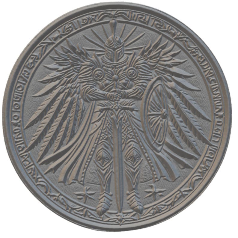 Armor of God 3D Relief STL File | embossing | Depth, Height MaP | Resin | laser engraving image 3