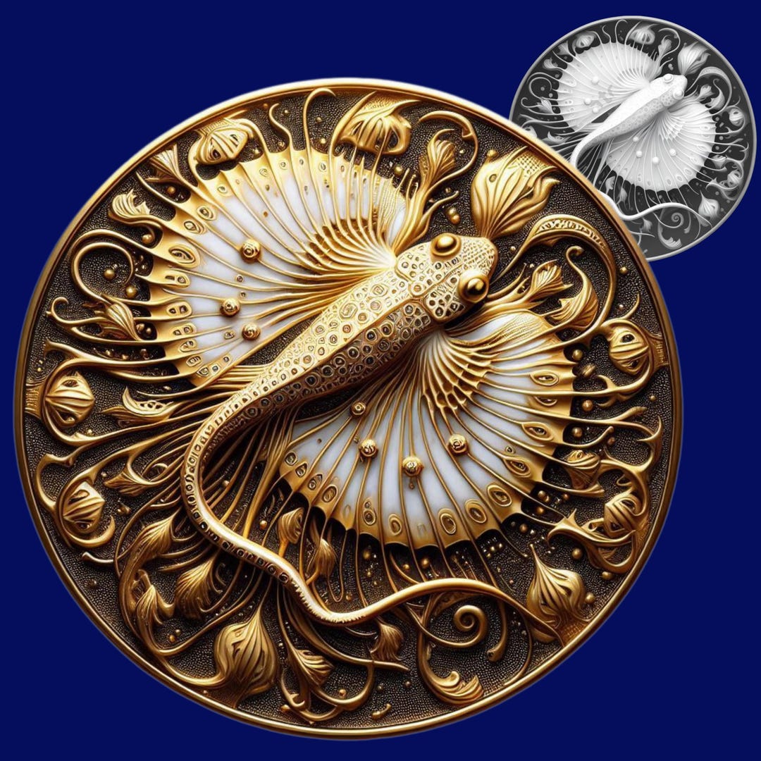 Stingray Coin Depth Map: 3D Laser Engrave File (digital Download) - Etsy