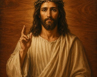 Jesus Christ High Relief STL File | Faith Art (3D Print, SVG)