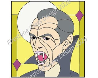 Dracula Stained Glass Pattern