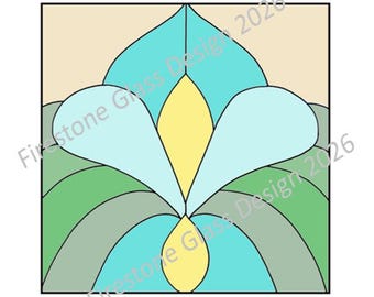 Art Deco #15 Stained Glass Pattern