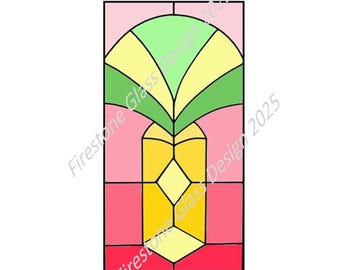 Tiki Stained Glass Pattern