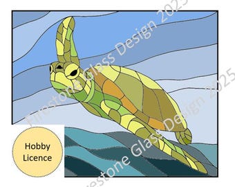 Sea Turtle Stained Glass pattern - Hobby Licence