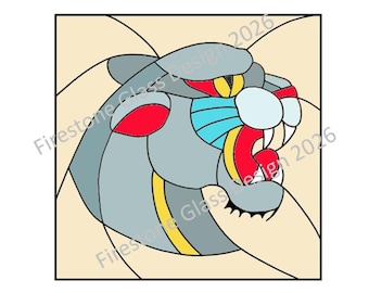 Panther Stained Glass Pattern