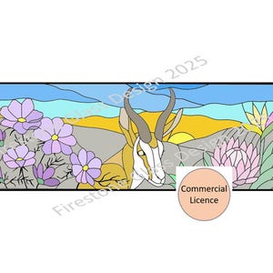 South Africa Stained Glass Pattern - Commercial Licence
