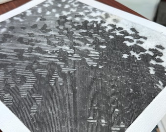 Vintage abstrakt etsning av Karpas, 1985 – Grafisk konst i modern stil från mitten av århundradet