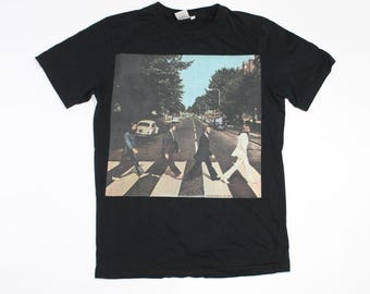 Vintage Beatles T-shirt Abbey Road graphic Men's S