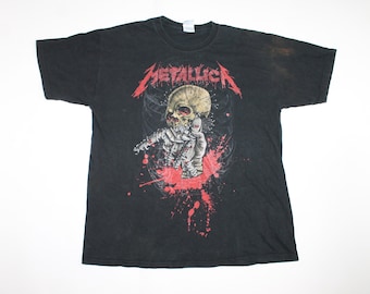 Rare!! Metallica Pushead No Leaf Claver 2001 T-shirt X L Heavy