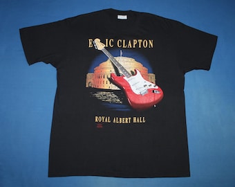 T-shirt vintage di Eric Clapton – Tour alla Royal Albert Hall del 1991, taglia XL Hanes