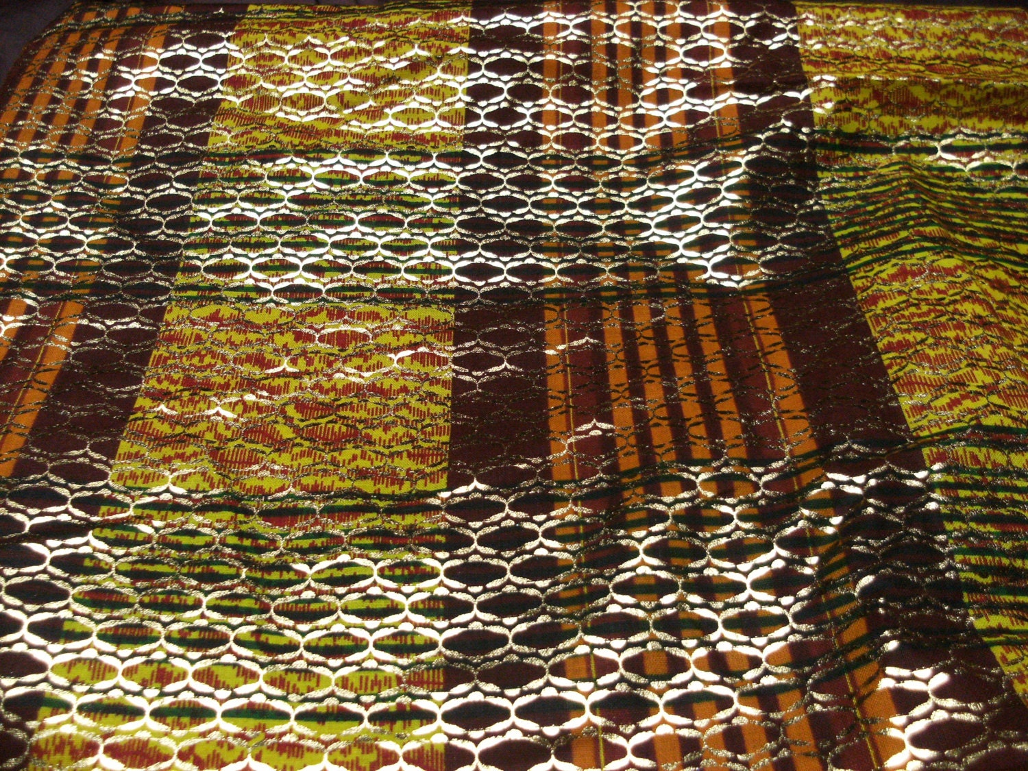 Shimmering African Inspired Check Fat Quarter - Etsy