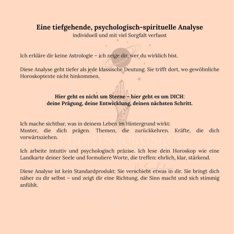 Birth chart analysis • Birthchart reading • Personal horoscope • Astrological birth chart • Soul map • Horoscope interpretation image 2