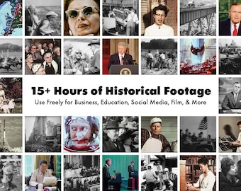 Vintage Historical Film Footage: WWII, JFK, NASA (Digital Download)