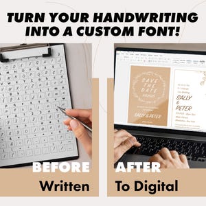 Create Your Own Font | Handwriting Font | Customizable Font | Bespoke Font Creation | Handwritten Typeface | Handwriting Into Custom Font