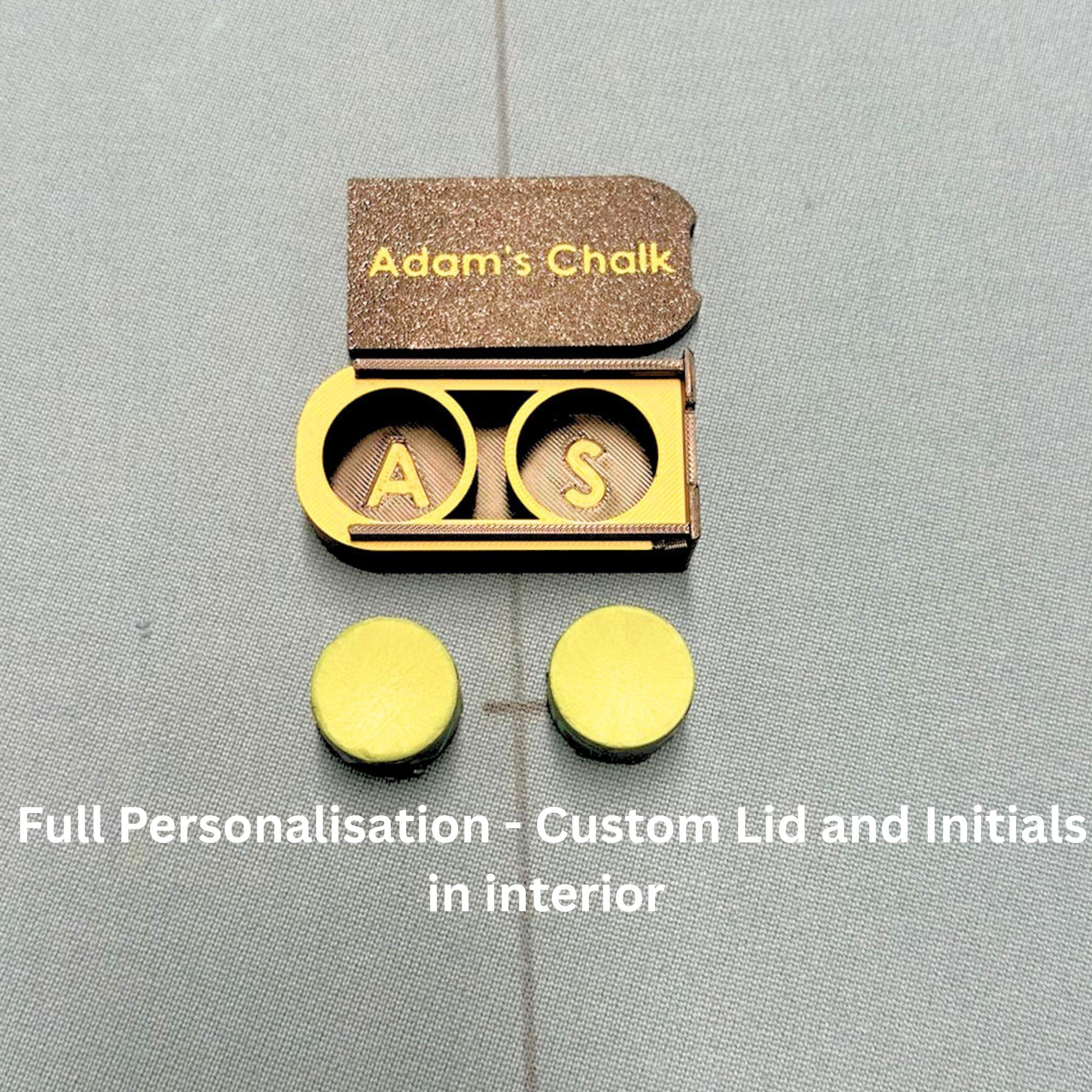 Personalised Taom V10 Chalk Case – Custom Engraved Snooker Chalk Holder ...