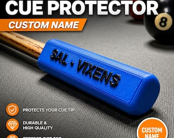 Protector de punta de taco de billar personalizado, tapa de taco de snooker personalizada, protector de punta de taco, regalo de billar, regalo para jugadores de billar