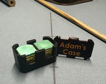 Father’s Day Gift for Pool Player – Personalised Chalk Case, Custom Snooker Gift for Dad, Pool Accessory