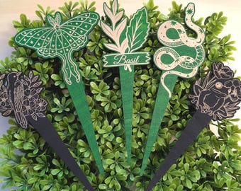 風変わりな木製の植物用支柱 - 3個セット