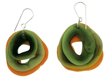 Recycled plastic earrings