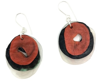 Recycled plastic earrings