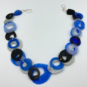 Necklace made from recycled plastic