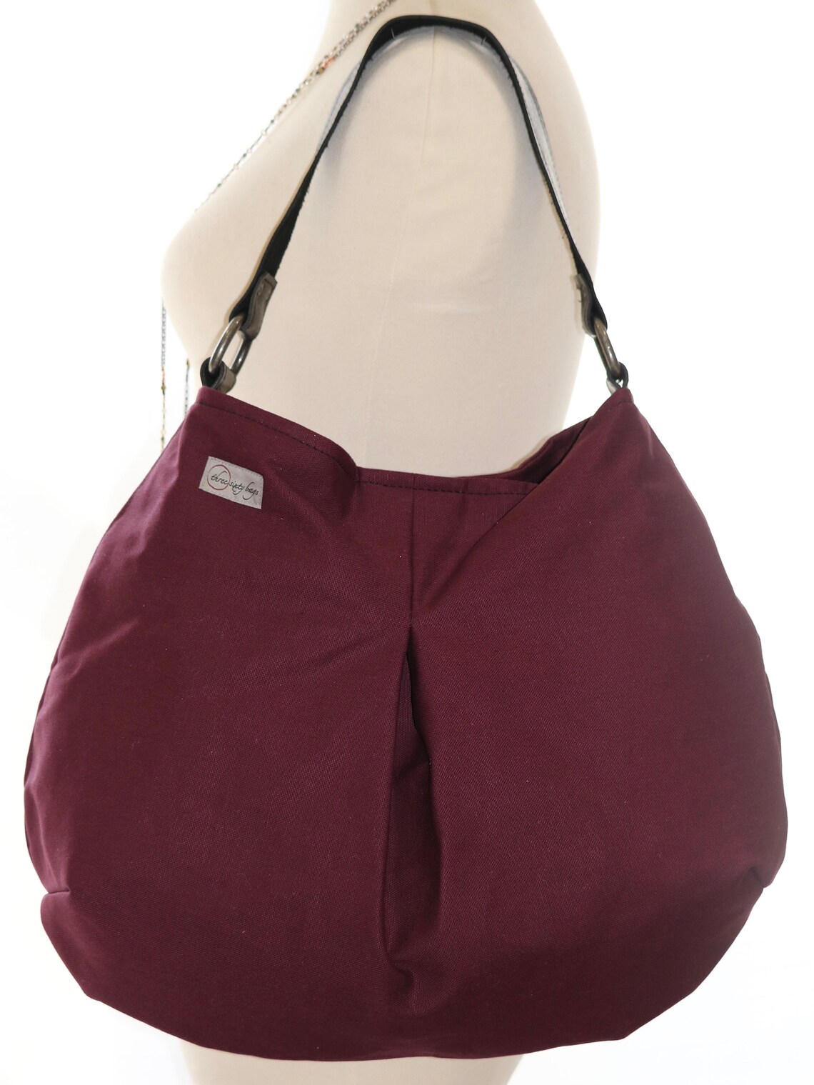 Hobo Bag CLEARANCE Plum Canvas Etsy India